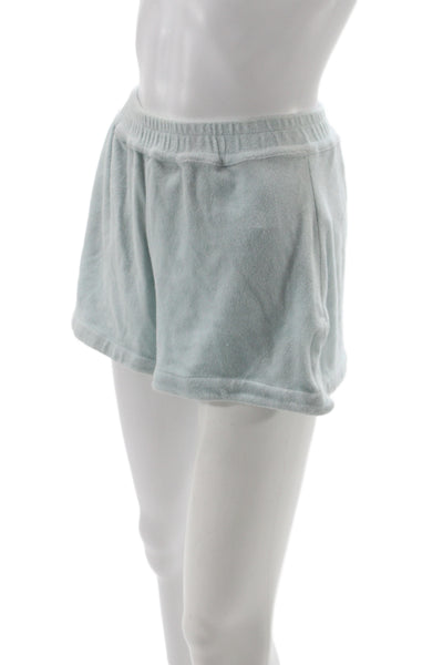 Frankies Bikinis Unisex Light Blue Sweat Shorts Size M