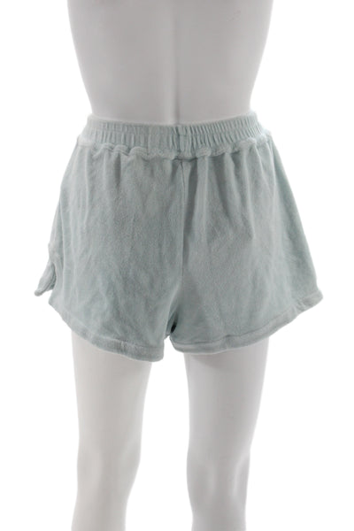 Frankies Bikinis Unisex Light Blue Sweat Shorts Size M