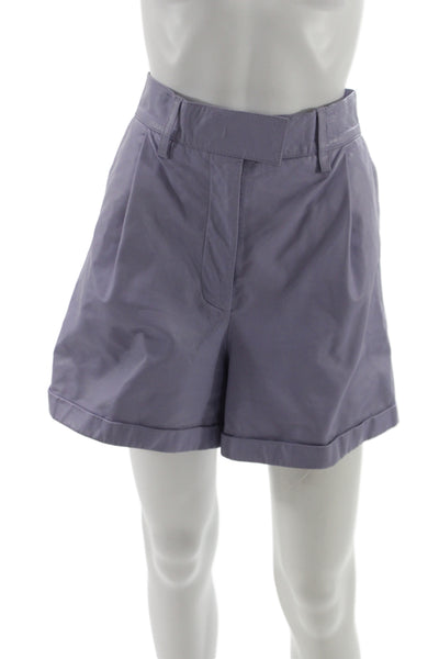 Remain Unisex Chino Shorts Purple Sheep Leather Button Designer Size 10