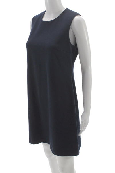 Calvin Klein Womens Dark Blue Sleeveless Shift Dress Size 8
