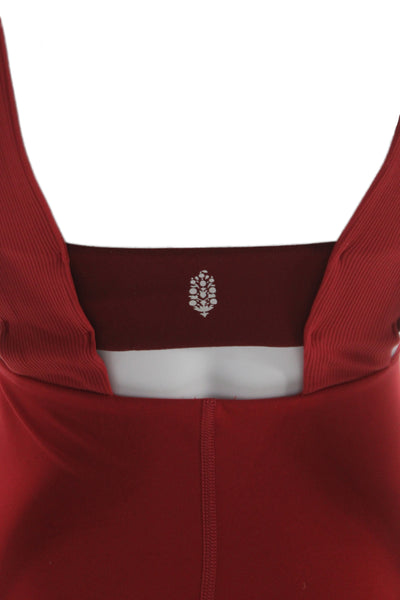 FP Movement Womens Red Sleeveless Scoop Neck Jumpsuit Size XS