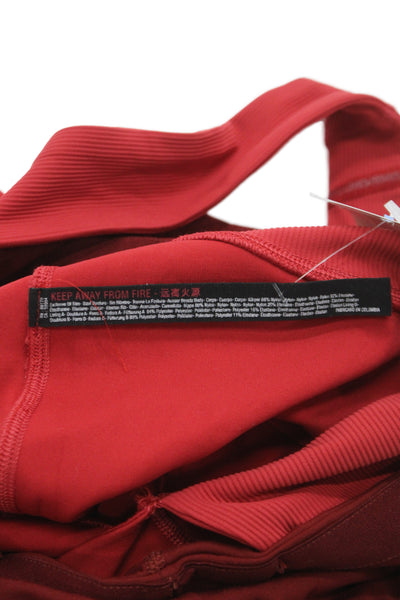 FP Movement Womens Red Sleeveless Scoop Neck Jumpsuit Size XS
