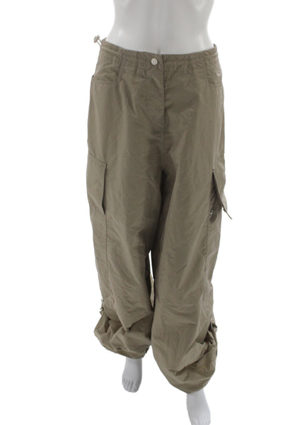 Palm Angels Unisex Cargo Pants Beige Windbreaker Size 38