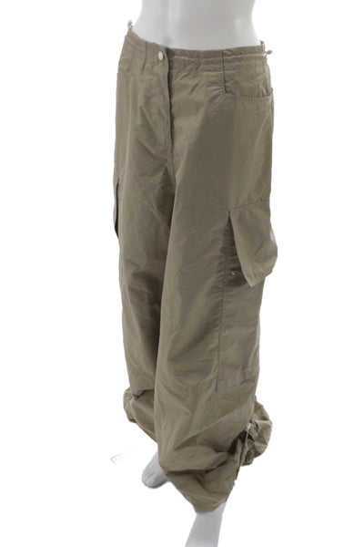 Palm Angels Unisex Cargo Pants Beige Windbreaker Size 38