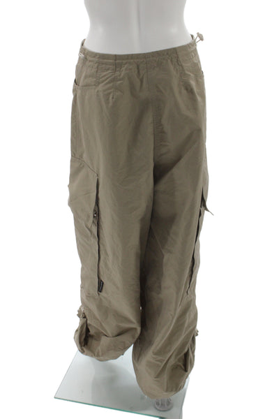 Palm Angels Unisex Cargo Pants Beige Windbreaker Size 38