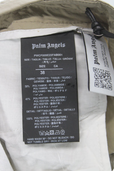 Palm Angels Unisex Cargo Pants Beige Windbreaker Size 38