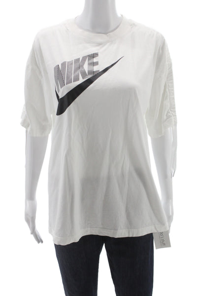 Nike Womens Jersey Graphic Crew Neck Cotton T Shirt Short Sleeve Size S