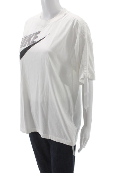 Nike Womens Jersey Graphic Crew Neck Cotton T Shirt Short Sleeve Size S