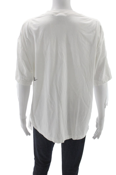 Nike Womens Jersey Graphic Crew Neck Cotton T Shirt Short Sleeve Size S