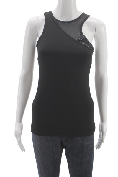 Lululemon Womens Black Sleeveless Polyester Tank Size 4