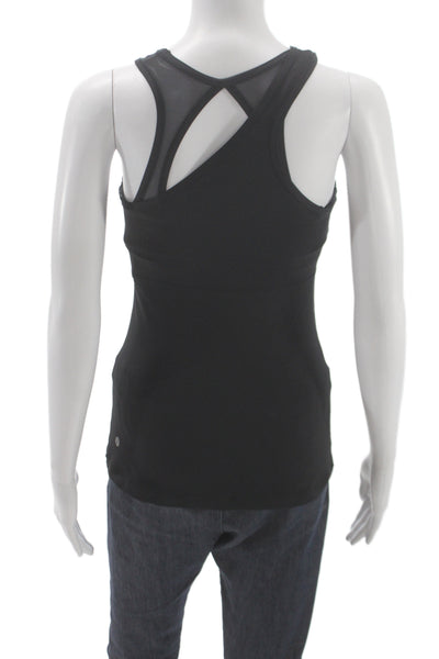 Lululemon Womens Black Sleeveless Polyester Tank Size 4