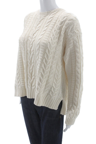 Lauren Ralph Lauren Unisex Pullover Sweater Beige Crew Neck Long Sleeve Size XL