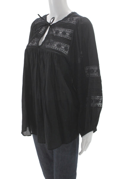 Velvet by Graham & Spencer Womens Bohemian Tunic Black Size L