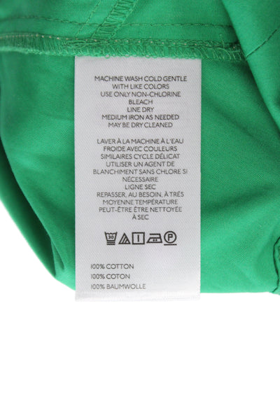 Maeve Anthropologie Womens A-Line Swing Green Short Sleeve Dress Size M