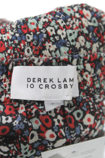 Derek Lam 10 Crosby Women Camisole Black Floral Sleeveless Bohemian Size 0