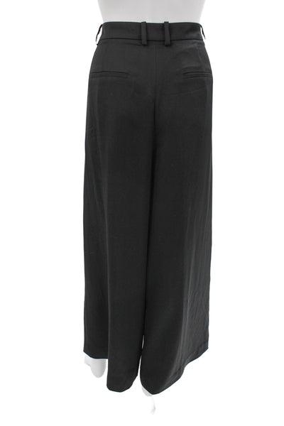 J Crew Collection Unisex Black Dress Pants Button 100% Polyester Size 10