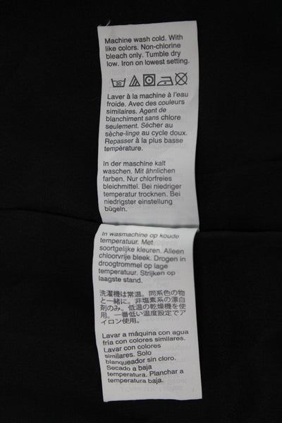 J Crew Collection Unisex Black Dress Pants Button 100% Polyester Size 10