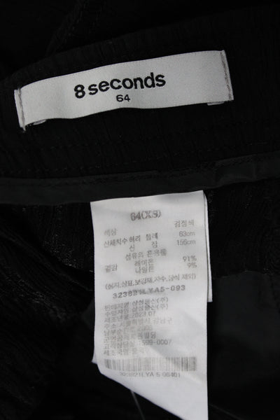 8 Seconds Womens Cropped Black Rayon Nylon Pants Size S