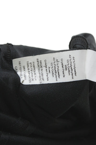 Marc Jacobs Women Black V-Neck Slip Dress Sleeveless Short Size 2