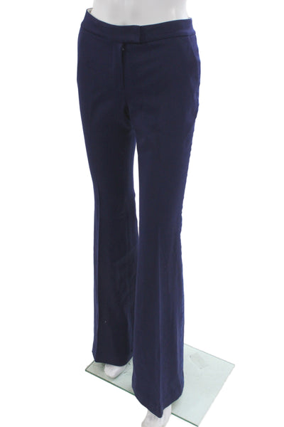 Rachel Zoe Womens Dress Pants Dark Blue Wool 34in Inseam Size 2