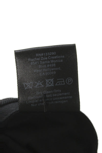 Rachel Zoe Womens Dress Pants Black Zip 34 Inseam Size 0
