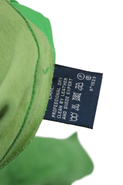 Ralph Lauren Women Green Lamb Suede Cropped Ankle Pants Size 8