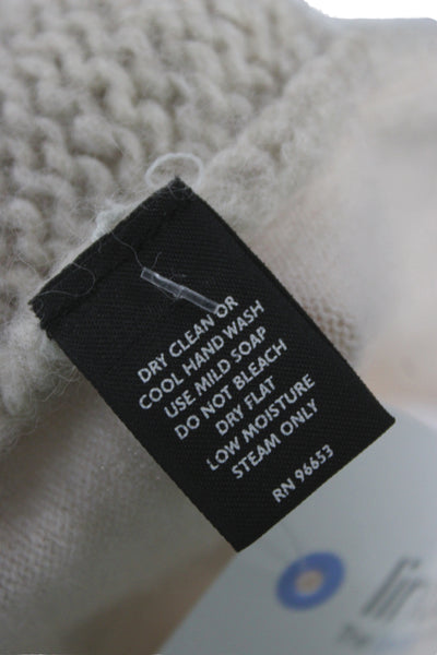 Christopher Fischer Unisex Pullover Sweater Beige 66% Cashmere Size S