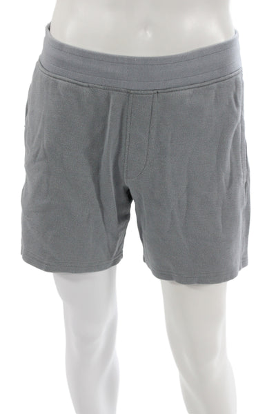 Orchard & Broome Mens Sweat Shorts Gray Pima Cotton Blend Size M