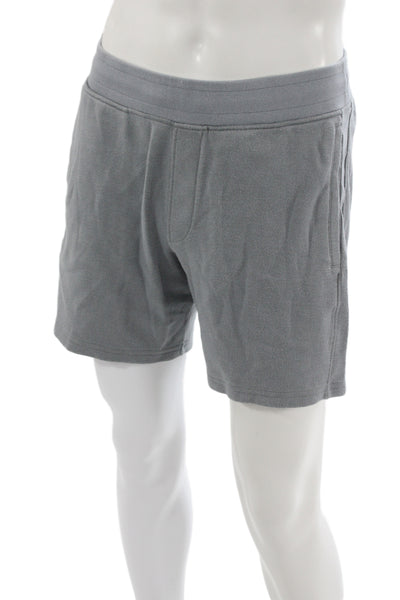Orchard & Broome Mens Sweat Shorts Gray Pima Cotton Blend Size M