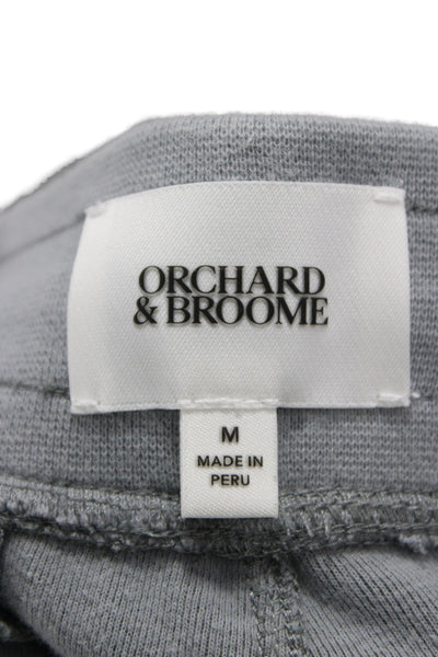 Orchard & Broome Mens Sweat Shorts Gray Pima Cotton Blend Size M