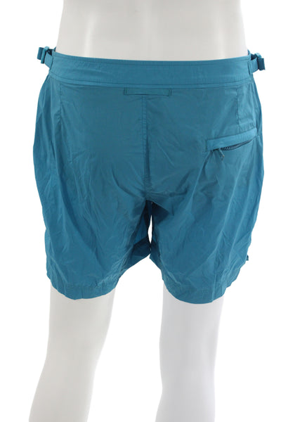 Orlebar Brown Mens Zipper Fly Lightweight Swim Trunks Ocean Blue Size 32