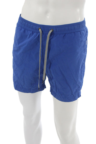 ONIA Mens Drawstring Lightweight Swim Trunks Blue Size Medium