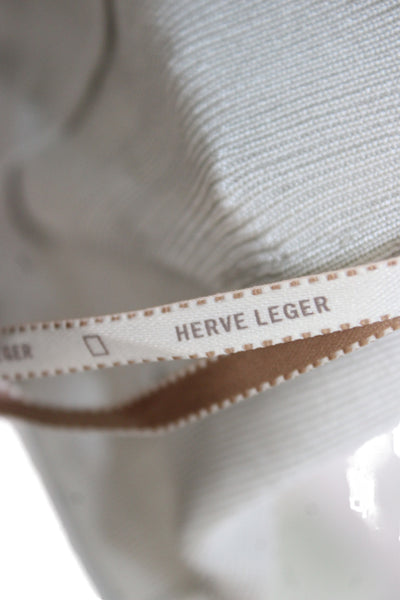 Herve Leger Women Bandage Mini Skirt Gray Size XS