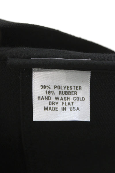 Pleasure Doing Business Womens Bandage Mini Skirt Black Polyester Rubber Size S