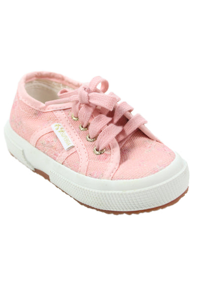 Love Shack Fancy X Superga Girls Floral Canvas Pink Sneakers Shoes Size 3