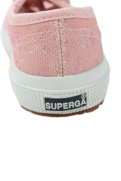 Love Shack Fancy X Superga Girls Floral Canvas Pink Sneakers Shoes Size 3