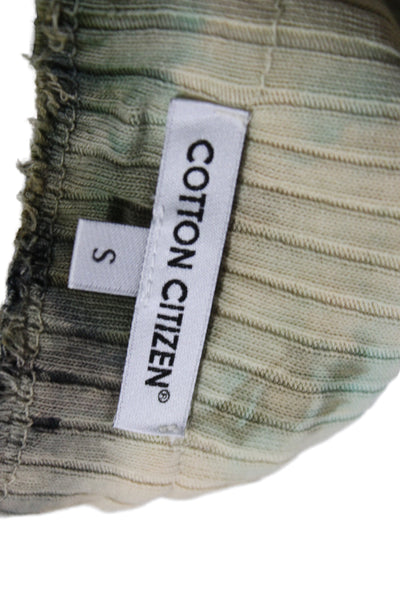 Cotton Citizen Women Basic Striped Sleeveless Tank Top Beige Size S