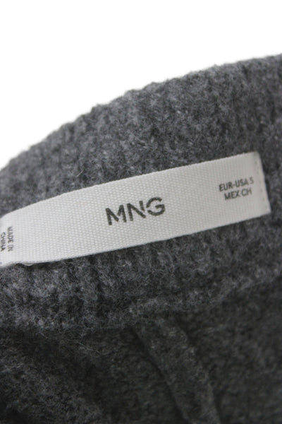 MNG Womens Sweatpants Gray Acrylic Polyester Wool Blend Size S