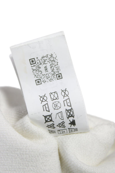 Zara Womens Bodycon Mini Dress White Square Neck Sleeveless Size S