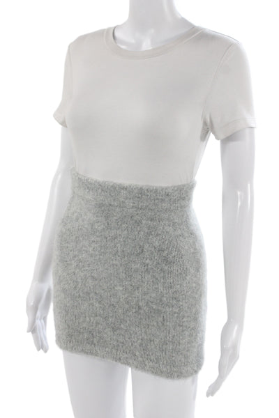 SNDYS. Women Mini Skirt Gray Size XS