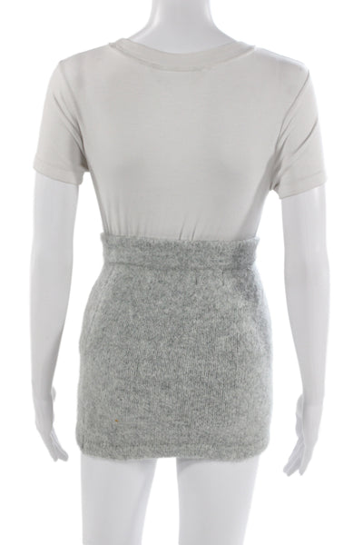 SNDYS. Women Mini Skirt Gray Size XS