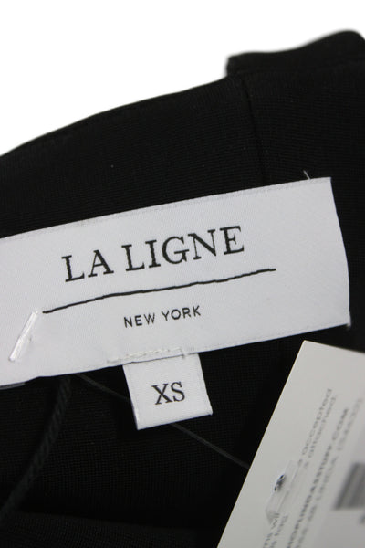 La Ligne Women Maxi Tank Dress Black Zip Sleeveless Size XS