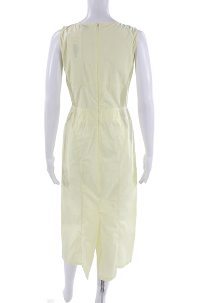 Gerard Darel Womens Sundress Yellow Cotton Sleeveless Midi Size 36