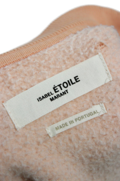 Isabel Marant Etoile Women Pullover Sweatshirt Orange Long Sleeve Size 36