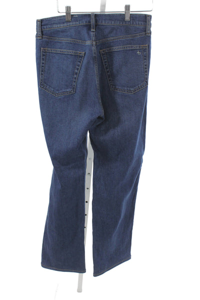 Rag & Bone Womens Straight Blue High Rise Jeans Size 27