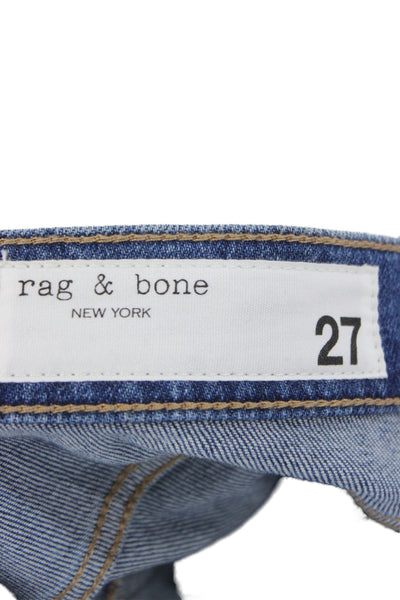 Rag & Bone Womens Straight Blue High Rise Jeans Size 27
