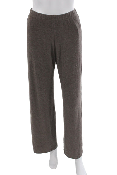 Leset Womens Brown Cotton Polyester Sweatpants Size S