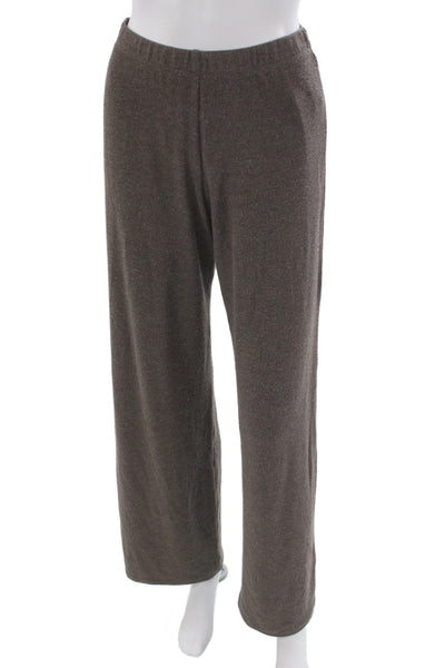 Leset Womens Brown Cotton Polyester Sweatpants Size S