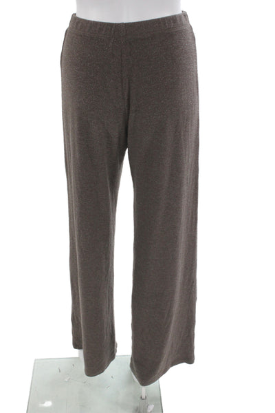 Leset Womens Brown Cotton Polyester Sweatpants Size S
