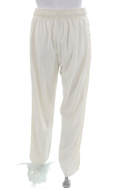 Alo Unisex White Designer Sweatpants Size S